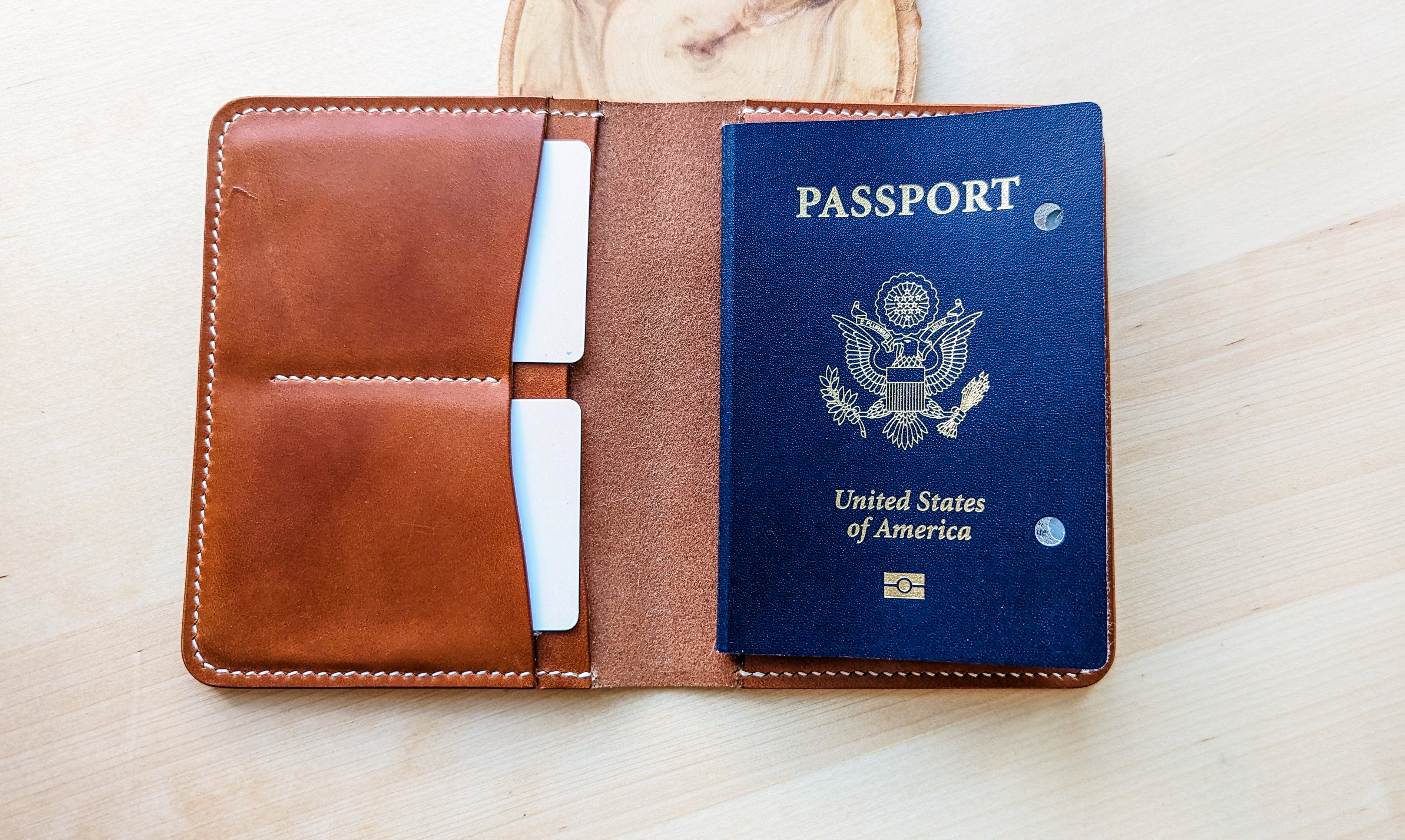 ✈ Etui Passeport liege naturel - Protection passeport Vegan – Oak Forest