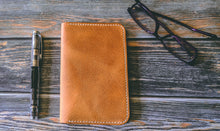 Load image into Gallery viewer, Hand Stitched Natural Italian Leather Field Notes Journal Cover
