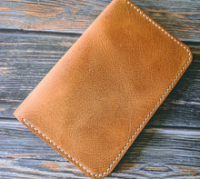 Load image into Gallery viewer, Hand Stitched Natural Italian Leather Field Notes Journal Cover
