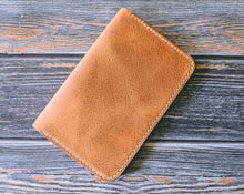 Load image into Gallery viewer, Hand Stitched Natural Italian Leather Field Notes Journal Cover
