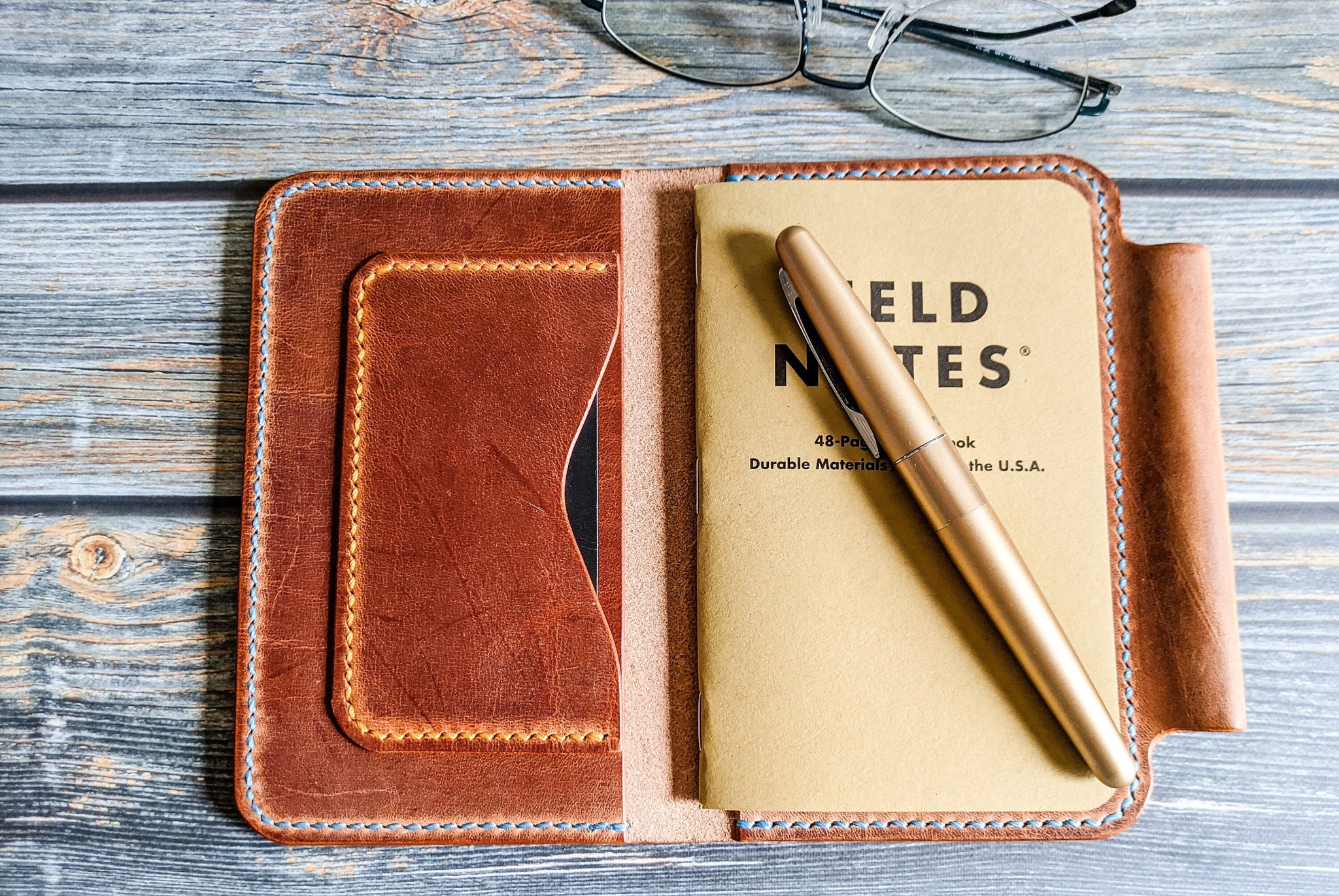 Shops MPG Industria Conciaria Italian leather Field Notes Cover