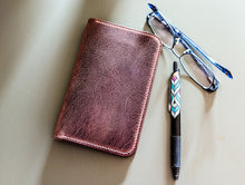 Load image into Gallery viewer, Rich Brown Distressed Italian Leather Field Notes/Travel Notebook
