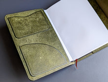 Load image into Gallery viewer, Olive Badalassi Carlo A5 Leather notebook Cover
