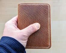 Load image into Gallery viewer, Exclusive &quot;Metta Catharina&quot; Textured Shell Cordovan 4 Pocket Vertical Wallet

