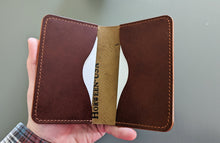 Load image into Gallery viewer, Horween Color #4 Shell Cordovan 2 Pocket Minimalist Card Wallet
