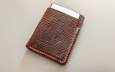 Brown Metta Catharina Textured Shell Cordovan 3 Pocket Wallet