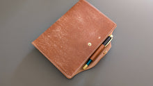 Load image into Gallery viewer, Signature Line: A5 Italian Leather notebook Cover for Life, Apica, Hobonichi , and more
