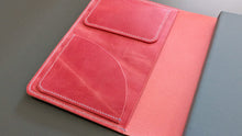 Load image into Gallery viewer, Vintage Pink Italian Leather A5 Leather Notebook Cover
