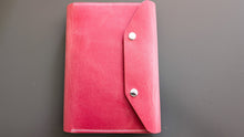 Load image into Gallery viewer, Vintage Pink Italian Leather A5 Leather Notebook Cover
