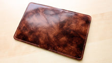 Load image into Gallery viewer, Rocado Burgundy Museum Shell Cordovan Leather Passport Cover
