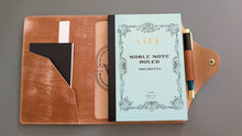 Load image into Gallery viewer, Signature Line: A5 Italian Leather notebook Cover for Life, Apica, Hobonichi , and more
