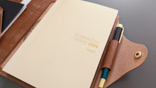 Load image into Gallery viewer, Signature Line: A5 Italian Leather notebook Cover for Life, Apica, Hobonichi , and more
