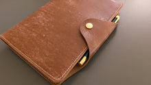 Load image into Gallery viewer, Signature Line: A5 Italian Leather notebook Cover for Life, Apica, Hobonichi , and more
