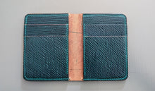 Load image into Gallery viewer, Teal Metta Catharina Shell Cordovan Vertical Wallet
