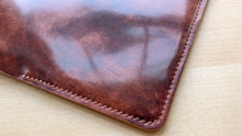 Load image into Gallery viewer, Rocado Burgundy Museum Shell Cordovan Leather Passport Cover
