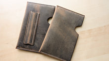 Load image into Gallery viewer, Vintage Distressed Leather EDC Field Notes or Passport Sleeve
