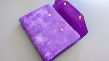 Load image into Gallery viewer, Purple Italian Leather A5 Leather notebook Cover
