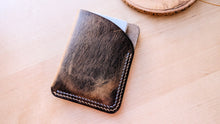 Load image into Gallery viewer, Double Stitched Vintage Distressed Slim Leather Card Wallet
