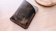 Load image into Gallery viewer, Double Stitched Vintage Distressed Slim Leather Card Wallet
