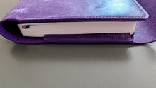 Load image into Gallery viewer, Purple Italian Leather A5 Leather notebook Cover
