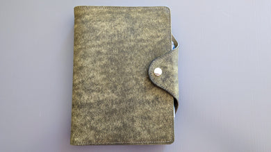 Olive Badalassi Carlo Folio A5 Italian Leather notebook Cover