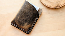 Load image into Gallery viewer, Double Stitched Vintage Distressed Slim Leather Card Wallet
