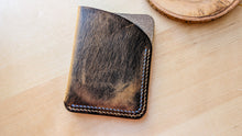 Load image into Gallery viewer, Double Stitched Vintage Distressed Slim Leather Card Wallet
