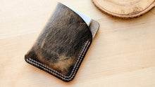 Load image into Gallery viewer, Double Stitched Vintage Distressed Slim Leather Card Wallet
