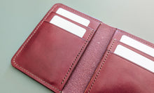 Load image into Gallery viewer, Holiday Gift Set: Wickett and Craig Burgundy Harness Leather Field Notes Notebook Cover amd Vertical Wallet
