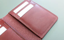 Load image into Gallery viewer, Holiday Gift Set: Wickett and Craig Burgundy Harness Leather Field Notes Notebook Cover amd Vertical Wallet
