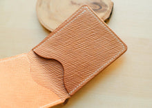 Load image into Gallery viewer, Metta Catherina Natural Horse Strip Leather Bifold Wallet #102
