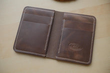 Load image into Gallery viewer, Horween Natural Chromexcel Vertical Wallet
