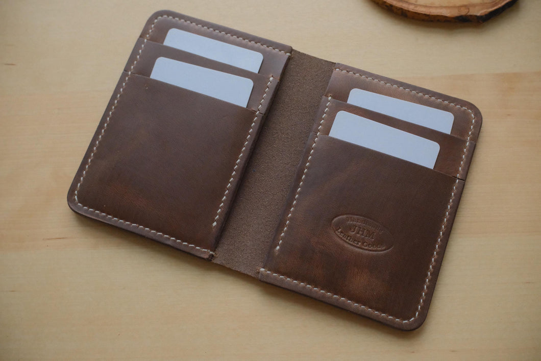 Horween Natural Chromexcel Vertical Wallet