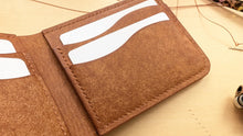 Load image into Gallery viewer, Hand Sewn Cognac Badalassi Carlo Pueblo Italian Leather Bifold Wallet
