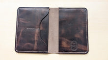 Load image into Gallery viewer, Handmade Wheat Harvest Leather Passport Cover
