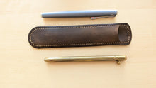 Load image into Gallery viewer, Dark Crazy Horse Leather Pen Slip
