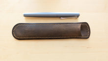 Load image into Gallery viewer, Dark Crazy Horse Leather Pen Slip
