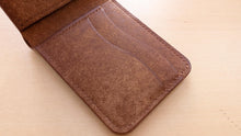 Load image into Gallery viewer, Hand Sewn Cognac Badalassi Carlo Pueblo Italian Leather Bifold Wallet
