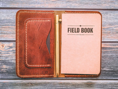 English Tan Harvest Leather Field Notes Journal and Cover