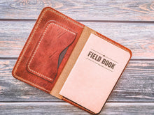 Load image into Gallery viewer, English Tan Harvest Leather Field Notes Journal and Cover
