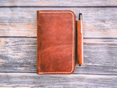 English Tan Harvest Deluxe Leather Field Notes Journal
