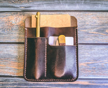 Load image into Gallery viewer, Horween Dublin Brown Nut Leather Field Notes, EDC Notebook cover
