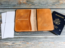 Load image into Gallery viewer, Natural Badalassi Carlo Italian Leather Passport Cover
