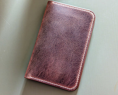 Rich Brown Distressed Italian Leather Field Notes/Travel Notebook