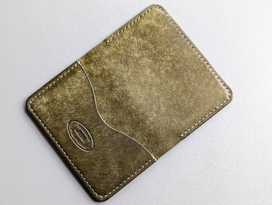 Olive Pueblo Italian Leather 3 Pocket Bifold Card Wallet