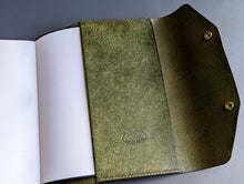 Load image into Gallery viewer, Olive Badalassi Carlo A5 Leather notebook Cover
