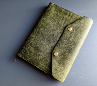 Olive Badalassi Carlo A5 Leather notebook Cover