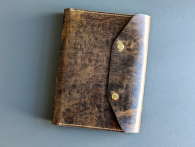 Vintage Distressed Leather A5 Leather notebook Cover