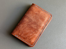 Load image into Gallery viewer, Chestnut Pueblo Italian Leather 3 Pocket Bifold Card Wallet
