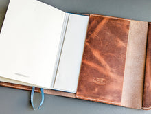 Load image into Gallery viewer, Sedona Italian Leather A5 Leather notebook Cover
